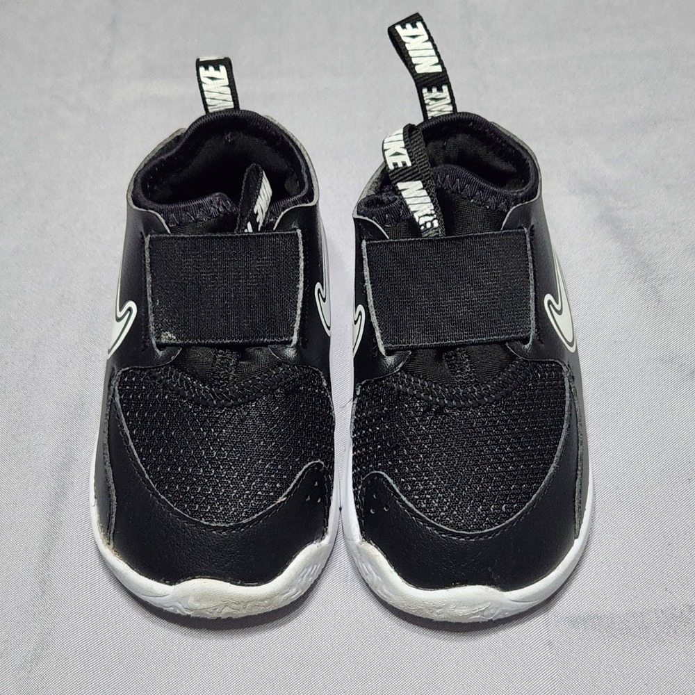 Nike Flex Runner 3 Toddler Sneakers Black White FN1478-005 Size 6C